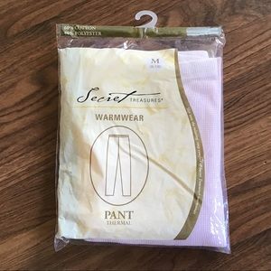 Secret Treasures pink thermal pant. NWT